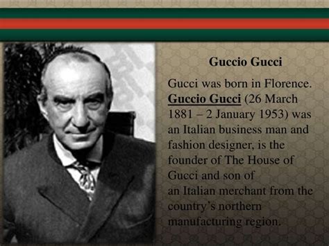 gucci inventor|who was gucci founded by.